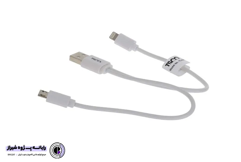 کابل شارژ دوکاره اندروید و آیفون تسکو مدل tca28