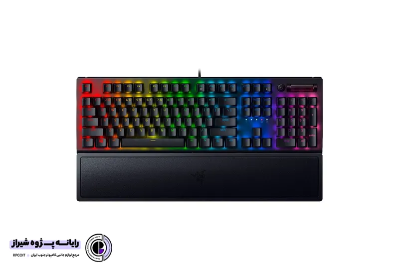 کیبورد گیمینگ ریزر مدل blackwidow v3 green switch
