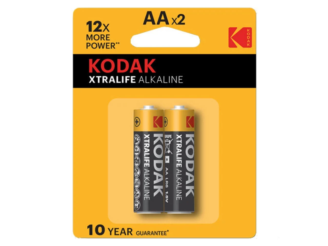 باتری اکسترا الکالاین کداک مدل xtralife alkaline AA x2