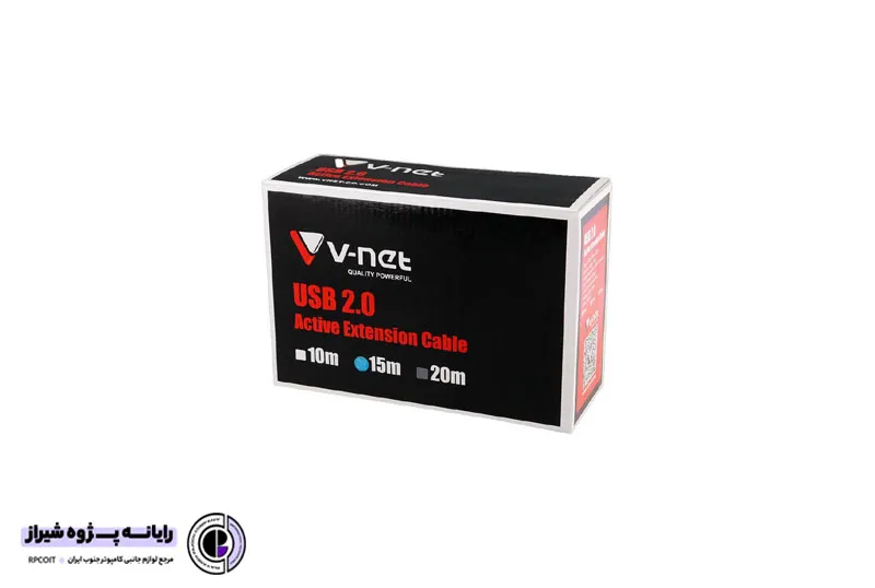 کابل افزایش طول اکتیو USB 2.0 طول 15 متر وی نت