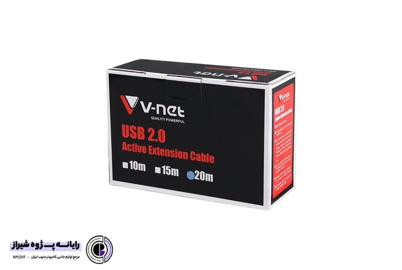 کابل افزایش طول اکتیو USB 2.0 طول 20 متر وی نت