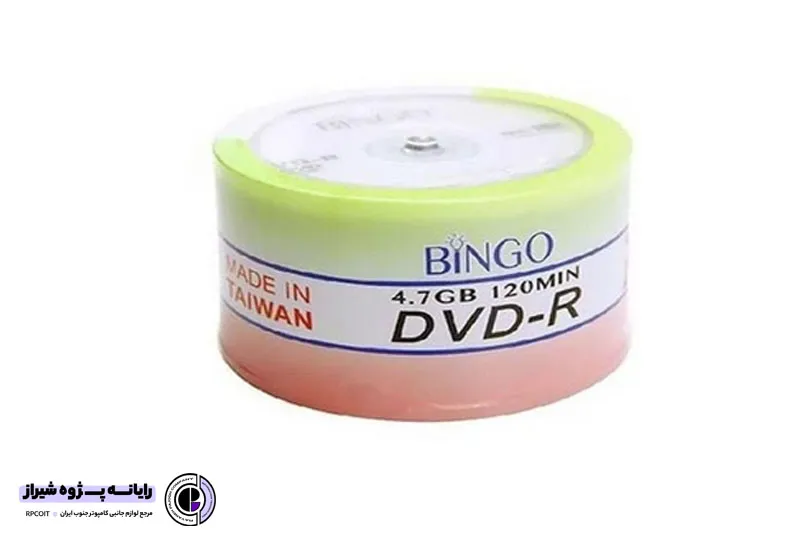 دی وی دی خام بینگو 50 عددی DVD-R 16x 120MIN 4.7GB