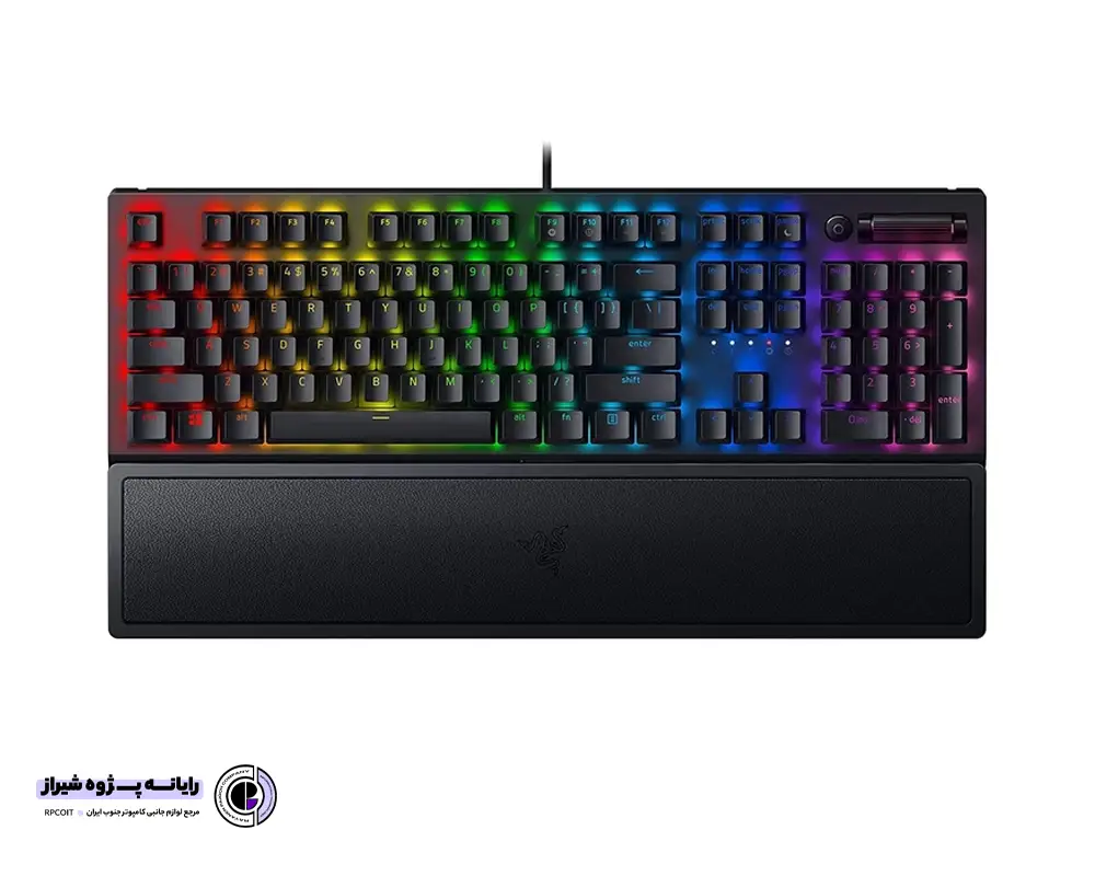کیبورد مخصوص بازی ریزر مدل BLACKWIDOW V3 Chroma RGB With yellow Switch